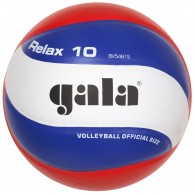 Мяч волейбольный GALA Relax 10 тренировочный клееный (PU) BV 5461 S Бело-сине-красный